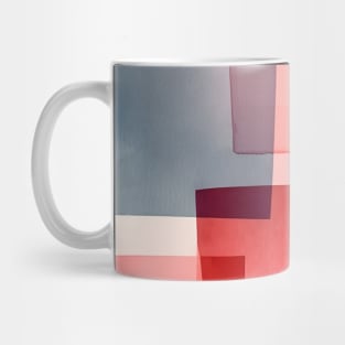 Watercolor Shapes Abstract Pink Mug